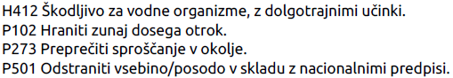 Varnostni list