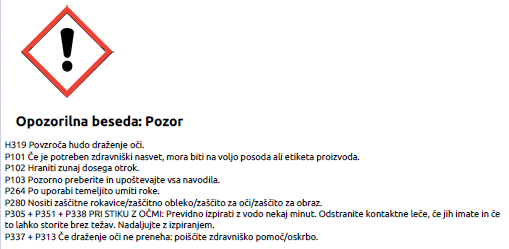 Varnostni list