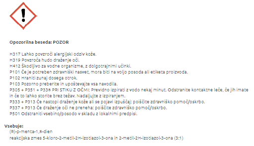 Varnostni list