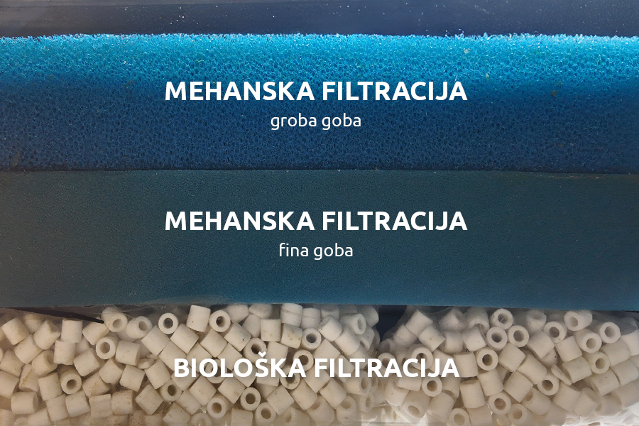 Vrste filtracije akvarijskega filtra