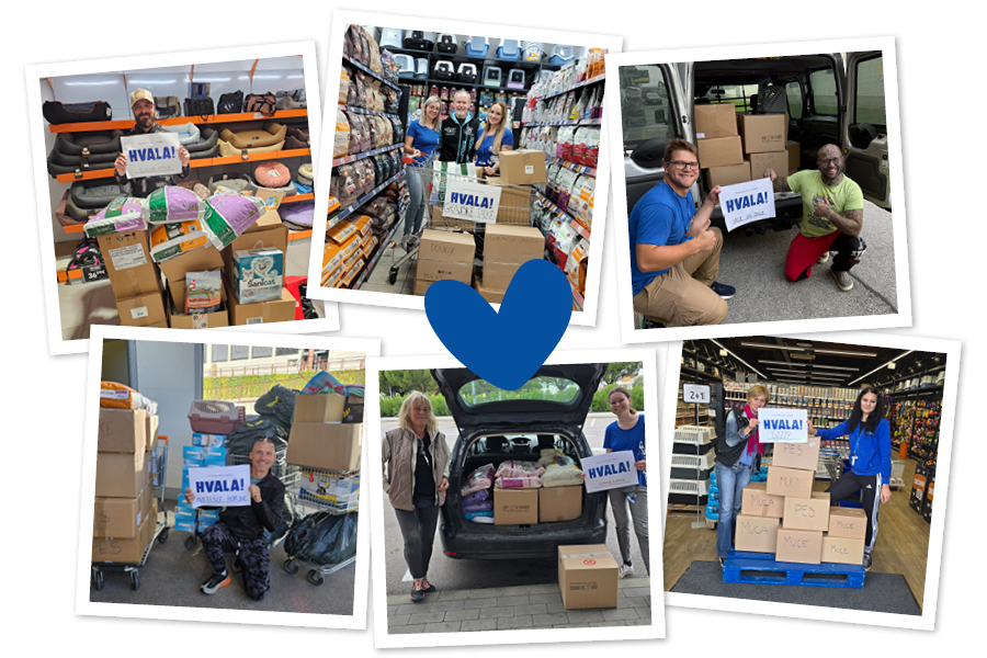 Zbrane donacije v trgovinah Mr.Pet dobrodelna akcija